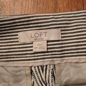 Loft Marisa striped pants